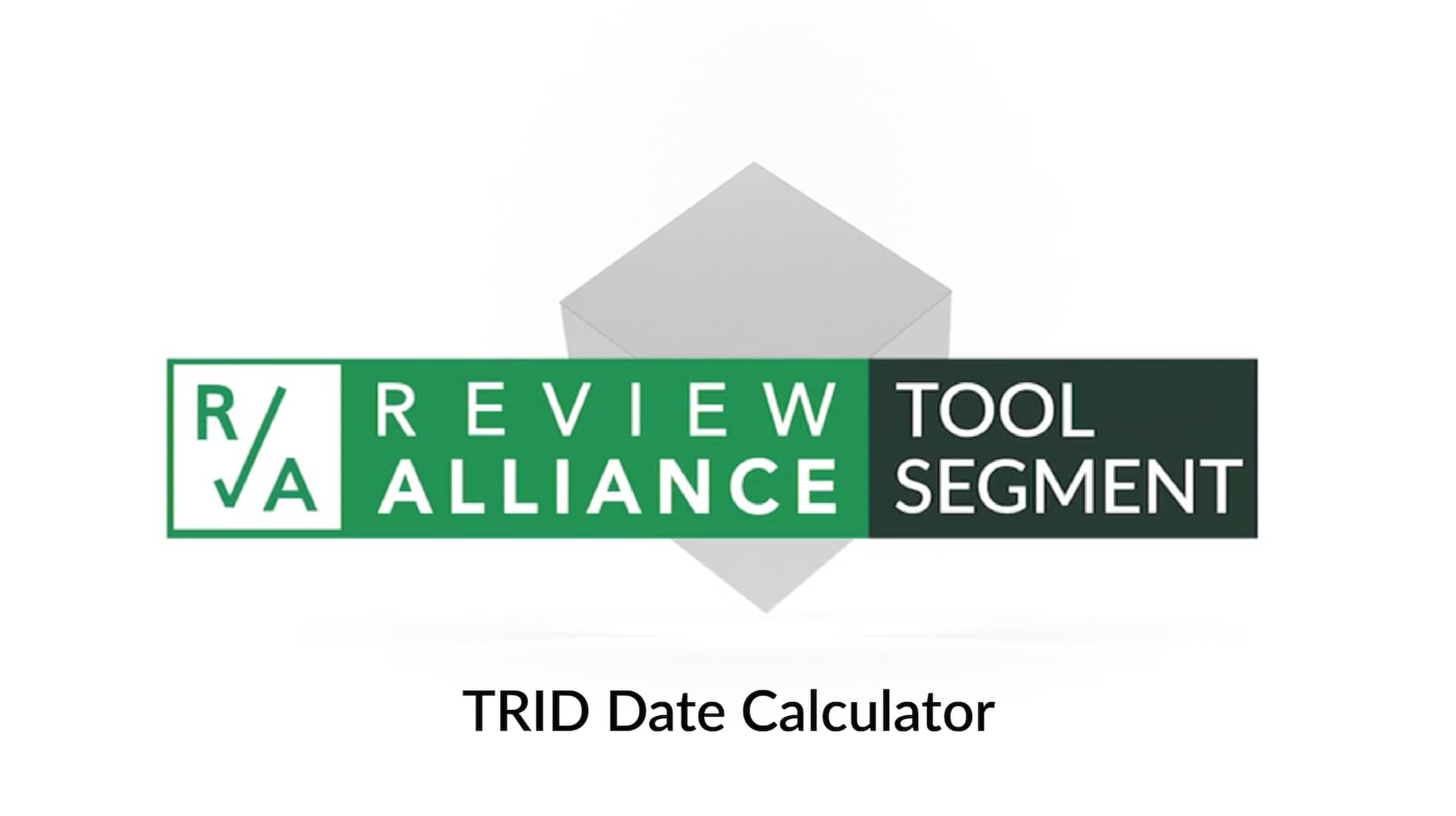 TRID Date Calculator Compliance Alliance